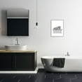thumbnail image 4 of Stupell Industries Crocodile Bathroom Wildlife Tub Animals & Insects Painting Gray Framed Art Print Wall Art, 4 of 5
