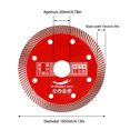 thumbnail image 3 of Hot6sl Turbo Diamond Saw Disc Ceramic Porcelain Cutting Angle Grinder Porcelain Blade, 3 of 7