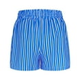 thumbnail image 6 of Letdown Women's Striped Boxer Shorts Summer Spring Y2K Lounge Sleep Casual Beach Pj Bottoms Pockets Ruffle Waist Shorts, 6 of 7