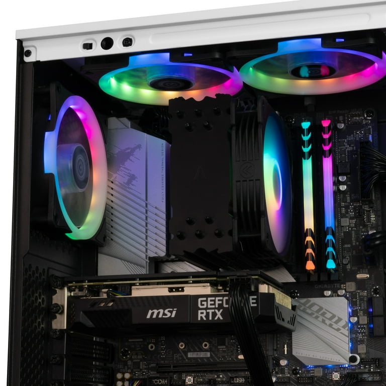  Periphio Vortex Prebuilt Gaming PC - GeForce RTX 3050 (8GB) GPU, Intel Core i5-6500 CPU (3.6GHz Turbo), 1TB Solid State SSD, 16GB DDR4  RAM, Windows 10 Gaming Desktop Computer
