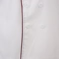 thumbnail image 4 of Uniforme de Chef Homme Femme Simple Boutonnage Manches Courtes Unisexe Manteau d'Uniforme de Chef L Rouge, 4 of 8