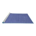 thumbnail image 2 of Ahgly Company Machine Washable Indoor Square Oriental Blue Industrial Area Rugs, 6' Square, 2 of 4