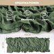 thumbnail image 5 of Camino de Mesa Artoid Mode Boho de Gasa Verde Bosque, 5 of 6