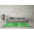 thumbnail image 3 of Ahgly Company Indoor Round Abstract Emerald Green Modern Area Rugs, 8' Round, 3 of 4