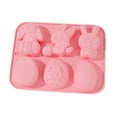 thumbnail image 3 of Teapwant 6 Piece Easter Bunny Chocolate Set For DIY Crafts Plaster And Aromatherapy Cake Making, 3 of 6