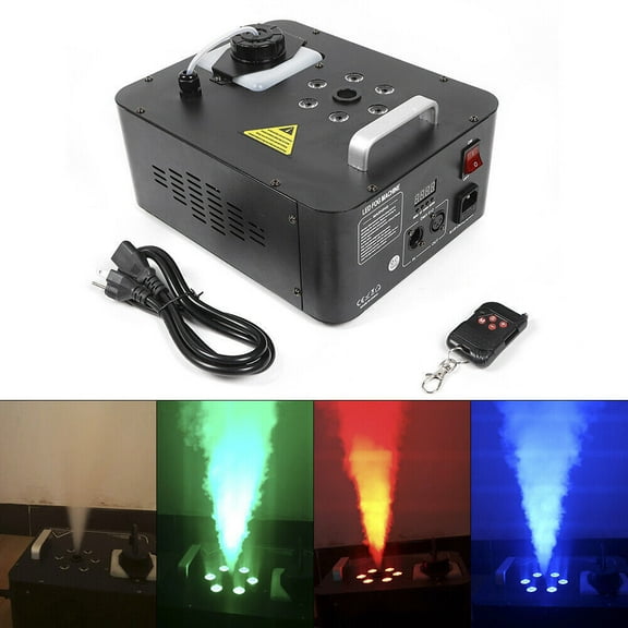 1PC 6LED DJ Geyser Smoke Fog Machine Pyro Stage Vertical Upspray Fogger DMX RGB