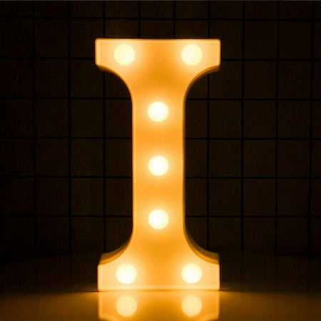 

Ledander LED Letter Night Lamp Alphabet Letter Lights for Wedding Birthday 1pc