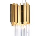 thumbnail image 3 of Design Living Gold Stainless Steel Pendant With Clear Crystals, 3 of 3