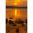 thumbnail image 2 of Grandmaison, Mike 11x14 Black Ornate Wood Framed with Double Matting Museum Art Print Titled - Canada, Bruce Peninsula Sunset on Berford Lake, 2 of 4