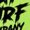 Neon Green, variant on Mens Manu Bay Surf Company BLACK SURFING SHARK T-shirt, Large Vintage Heather Red