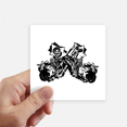 thumbnail image 1 of Black Motorcycle Rider Motorcycle Pattern Sticker Square Waterproof Stickers Wallpaper Car Decal, 1 of 1