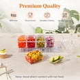 thumbnail image 3 of Cozy 3 Pack Taco Bar Serving Set for Party with Containers(2.5 Cup)&Components,Large Ice Chilled Condiment Caddy Organizer, Garnish Serving Tray Platter for Mimosa Bar Accessories,Fruit,Salad,Food, 3 of 9
