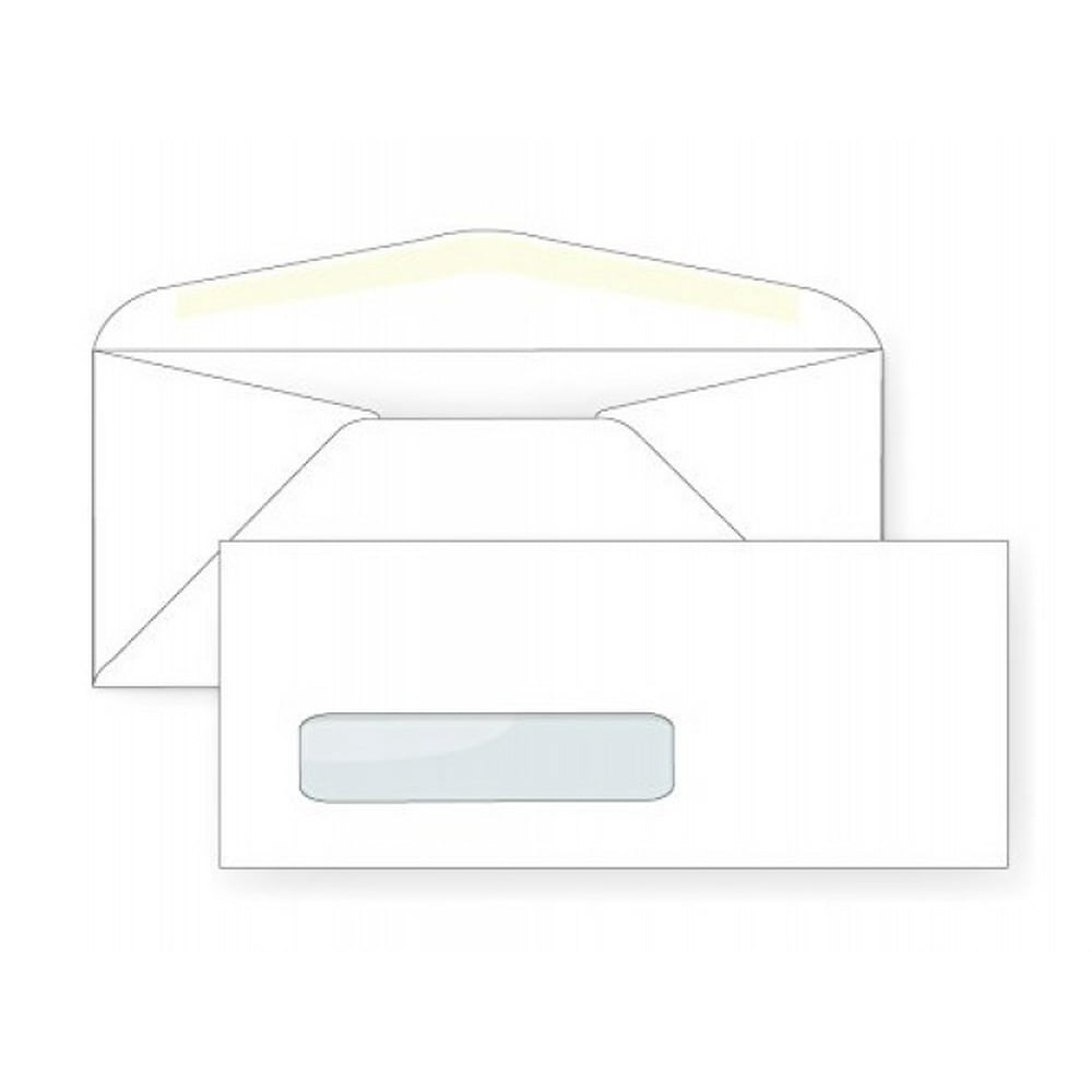 10 Single Window Envelope 24 White (4 1/8 x 9 1/2) Window