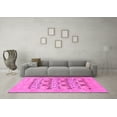 thumbnail image 3 of Ahgly Company Indoor Round Oriental Pink Traditional Area Rugs, 7' Round, 3 of 4