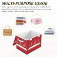 thumbnail image 7 of Red Christmas Trees Foldable Storage Bin with Lid and Handle Collapsible Storage Box 16.5 x 12.6 x 11.8 inches, 7 of 7