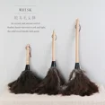 thumbnail image 3 of Feather Duster Wooden Handle Duster Anti-static Dust Removal Dusters Ostrich Duster Feather Fur Brush for Home Cleaning Tools (White stem-2), 3 of 7