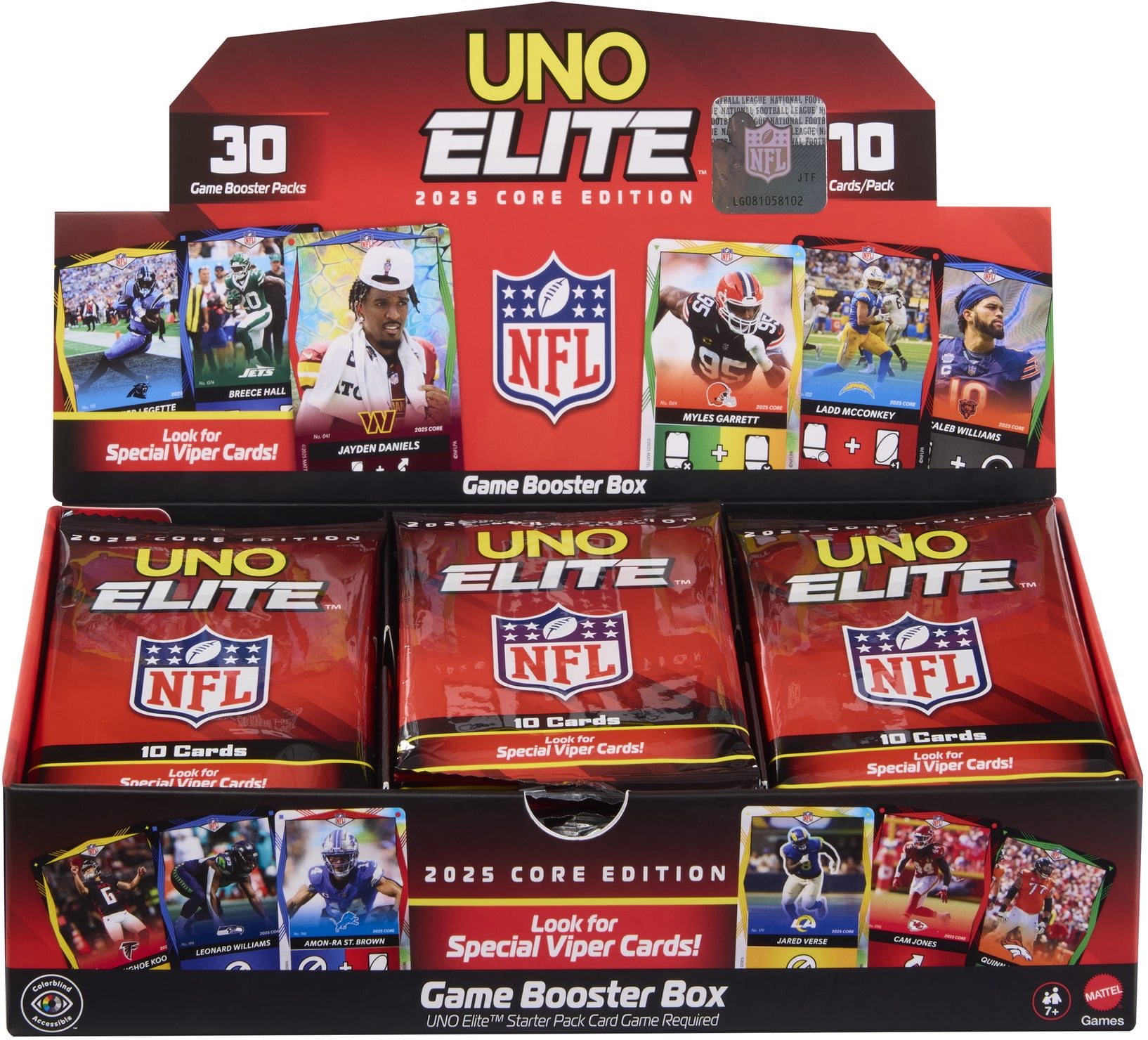 Uno Elite NFL 2025 Core Edition, Booster Box