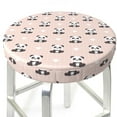 thumbnail image 3 of Kdxio Cute Panda Print Stool Covers Round,Stretch Round Bar Stool Covers Washable Bar Stool Cushion Slipcover for 12-15 Inch Chair, 3 of 7