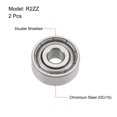 thumbnail image 2 of Uxcell Deep Groove Ball Bearings Inch Double Shielded Chrome Steel 1/8"x3/8"x5/32", 2 of 4