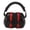 Black Red, variant on YAHHU Premium Industrial Earmuffs Noise Blocking Hearing Protection Size Adjustable Folding Ear Muffs for Baby Adults Black Blue Custom-Made NRR 33dB High-Fidelity 1 Count Pack