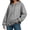 Gray, variant on Women's Sweatshirts with Hooded Drawstring Long Sleeve Cinch Cuff Loose Fitted Fall Winter Breathable Casual Tops with Pockets(S,Pink)