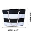 thumbnail image 5 of Btomtd Swim Bag,Beach Bags For Women,Hemp Rope Striped Canvas Bag Women Fashion Travel Shopping Practical Large Capacity Canvas Bag Beach Bag, 5 of 5