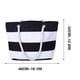 thumbnail image 5 of Yhmxh Organizadores y almacenamiento Bolso de lona a rayas de cuerda de cáñamo para mujer, moderno, para viajes, compras, práctico, de gran capacidad, para playa Almacenamiento de ducha, 5 of 5