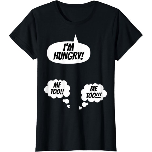 New Mom Mum Twins Announcement Pregnancy Parents To Be Dad Funny Creative Graphic T-Shirt