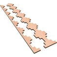 thumbnail image 6 of Ekena Millwork 47"H x 3/8"T Gypsum Adjustable Wood Decorative Slat Wall Panel Kit, Alder (contains 14 Slats + 1 Straight Edge Starter Slat), 6 of 16