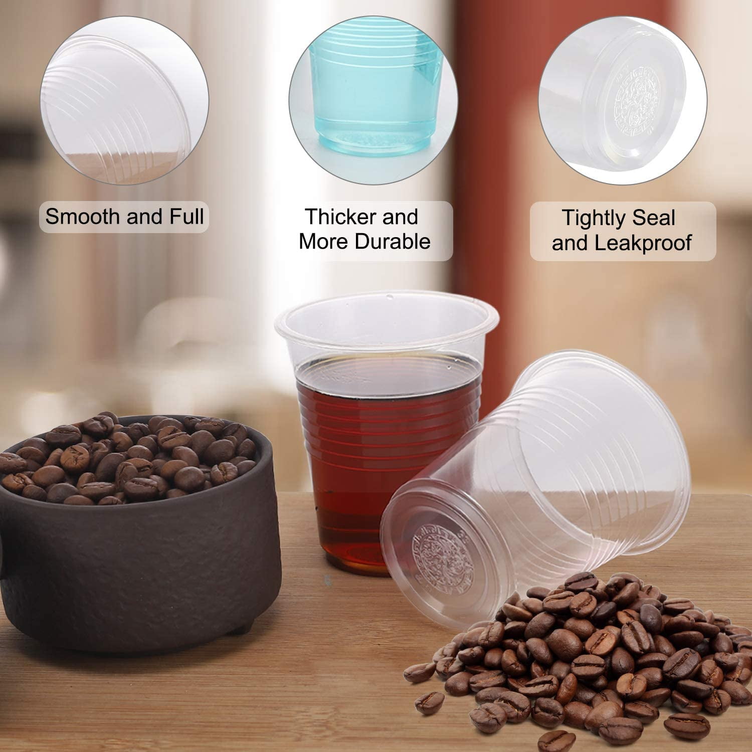 100 Clear Plastic Cups Plastic Disposable Cups Plastic Wine Cups