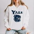 thumbnail image 6 of Yale Bulldog Distressed - Women's Lightweight Garment Dyed Sweatshirt, 6 of 11