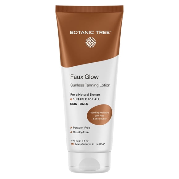Autobronceador Botanic Tree: bronceador sin sol para un bronceado falso de aspecto natural, loción autobronceadora a base de hierbas para una piel bronceadora impecable, bronceador instantáneo para ro