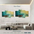 thumbnail image 4 of Elephant Stock Distant Limit Wall Art - Horizontal Multi Panel Canvas - Living Room Wall Decor - Abstract Multi Panel - Turquoise And Teal Decor By Erin Ashley - 84" x 54", 4 of 8