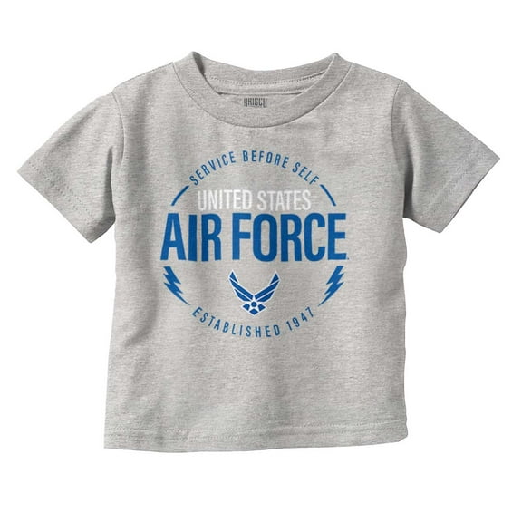 US Air Force Service Before Self Toddler Boy Girl T Shirt Infant Toddler Brisco Brands 6M