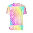 thumbnail image 3 of Rocae Fish Scale for Breathable Men's Baseball T-Shirt Fashionable Casual Baseball Jersey, Moisture-wicking Sportswear 3X-Large, 3 of 9