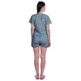 thumbnail image 4 of Moomaya Womens Printed Tee and Shorts Pajama Set PJs,Short Sleeve Sleepwear Nightwear S-XXL, 4 of 7