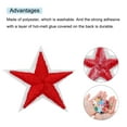 thumbnail image 4 of Uxcell 5Star Iron on Patches Embroidered Sew Patches Appliques Garment Embellishments 1.57x1.57" 50 Pcs Red, 4 of 7