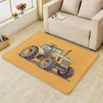thumbnail image 2 of Tractor Rugs for Boys Bedroom - 5x7 Rug - Tractor Rug - Farm Vehicle Construction Area Rug - Boys Kids Rugs - Orange Equipment Truck Carpet, 2 of 7