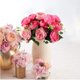 thumbnail image 3 of LKWLPD Peonías Flores Artificiales Peonías Artificiales Rosas Hogar Fiesta Boda Rosas Decorativas Ramo Decoración Hogar Guirnaldas para Decoración Púrpura, 3 of 3