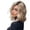 Gold, variant on LQCrafK Wigs for Women Human Hair Sexy Short Curly Wig Full Wig Wig Cool Styling Wig Fashion Wig