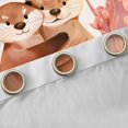 thumbnail image 4 of Manfei Kids Teens Kawaii Otters Couple Black Out Curtains,Happy Valentine's Day Curtains Pack of 2 (42x63 Each),Romantic Lover Bedroom Curtains,Microfiber Bedroom Decor, 4 of 6