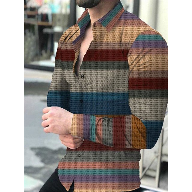 Camisa formal de fiesta para hombre 2024, material de alta calidad, solapa a cuadros, azul, morado, verde, rojo, para exteriores, moda urbana, diseñador nuevo