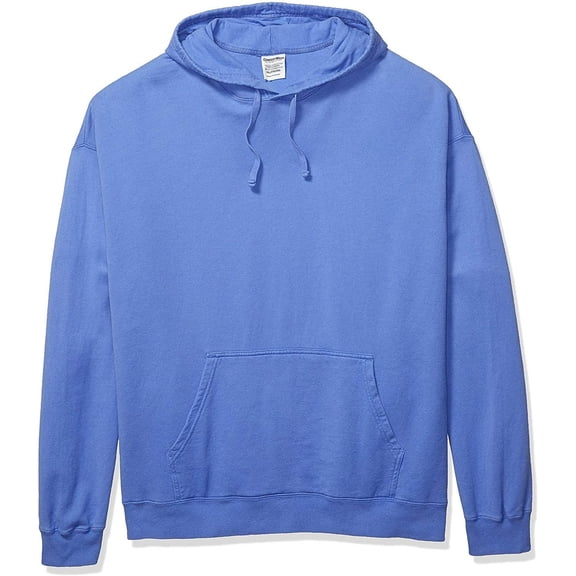 Hanes Men's Comfortwash Garment Dyed Hoodie Sweatshirt, deep Forte Blue, Small