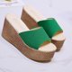 thumbnail image 4 of Mujeres Bowknot Beach Summer Pantuflas Plataforma Slope Heels Plus Size Shoes Wmkox8yii hj789, 4 of 7