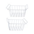thumbnail image 1 of 2pcs Wire Storage Freezer Baskets with Handles Rustproof Portable, Specifically Designed for Freezer Use, Great for Fridge, 1 of 7