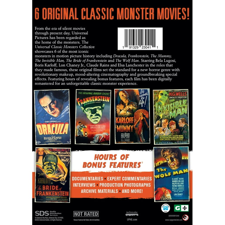 Universal Classic Monsters 6-Movie Collection (Frankenstein