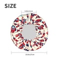 thumbnail image 6 of Kdxio Rocket Pattern Print Shower Cap for Women,Elastic and Reusable,Double Waterproof Layers Bathing Hat, 6 of 9