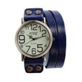 thumbnail image 3 of Reloj de pulsera de cuero de vaca vintage negro para hombres y mujeres, reloj de vestir de cuarzo para mujeres, 3 of 4