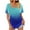 Blue, variant on asdoklhq Womens Plus Size Tops,Women Casual Square Neck Short Puff Sleeve Solid Color Pullover Blouse T-shirt Tops Loose Fit