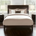 thumbnail image 3 of AFI Portland Queen Low Profile Wood Platform Bed Frame with Sleigh Headboard, Espresso, 3 of 8